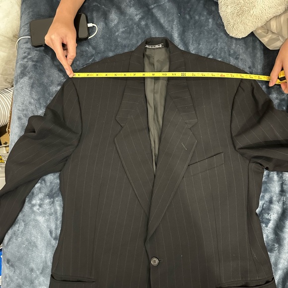 Giorgio Armani Other - Giorgio Armani Black Pinstripe Suit Jacket